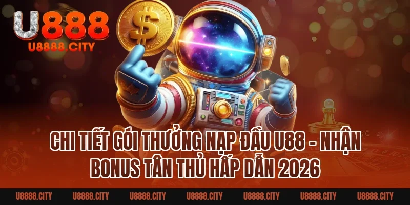 Chi tiết gói Thưởng Nạp Đầu U88 - Nhận Bonus Tân Thủ Hấp Dẫn 2026